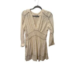 Boutique boho style ivory dress size small